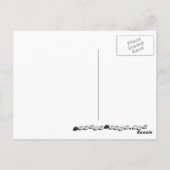 Schokoladenkupide mit Weizenstall Vintag Postkarte (Rückseite)