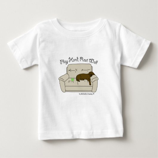 SchokoladenLabrador Baby T-shirt (Vorderseite)