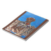 SCHOKOLADENLABRADOR NOTIZBLOCK (Rotiert)