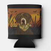 SCHOKOLADENLABRADOR-RETRIEVER DOSENKÜHLER (Rückseite)