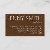 Schokoladenladen Schokoladenteiler Koch Brigadeiro Visitenkarte (Rückseite)