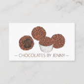 Schokoladenladen Schokoladenteiler Koch Brigadeiro Visitenkarte (Vorderseite)