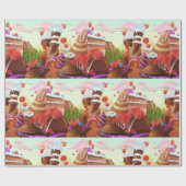 Schokoladenland Geschenkpapier (Flach)