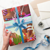 Schokoladenland Geschenkpapier