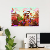 Schokoladenland Poster (Heimbüro)