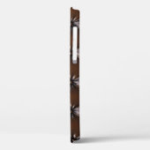 Schokoladenleder: Luxuriöse Upholsterie Case-Mate iPhone Hülle (Rückseite / Links)