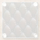 Schokoladenleder: Luxuriöse Upholsterie Glasuntersetzer (Rückseite)