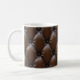 Schokoladenleder: Luxuriöse Upholsterie Kaffeetasse