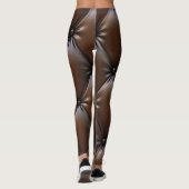 Schokoladenleder: Luxuriöse Upholsterie Leggings (Rückseite)