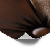 Schokoladenleder: Luxuriöse Upholsterie Poster (Ecke)