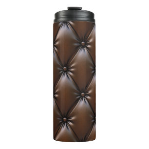 Schokoladenleder: Luxuriöse Upholsterie Thermosbecher