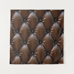 Schokoladenleder: Luxuriöse Upholsterie Wandteppich