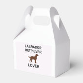 Schokoladenliebhaber Labrador Geschenkschachtel (Rückseite)