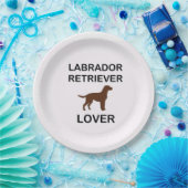 Schokoladenliebhaber Labrador Pappteller (Party)
