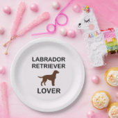 Schokoladenliebhaber Labrador Pappteller (Party)