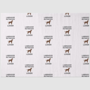 Schokoladenliebhaber Labrador Seidenpapier