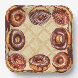 Schokoladenliebhaber, Schokoladendach Pappteller