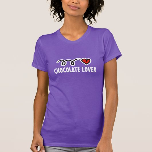 Schokoladenliebhaber-T - Shirt (Vorderseite)