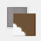 Schokoladenmagnet Magnet (Vorderseite/Rückseite)