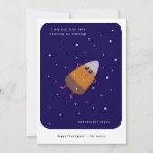 Schokoladenmais "Counting My Sessings" Fall Feiertagskarte (Vorderseite)