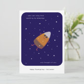 Schokoladenmais "Counting My Sessings" Fall Feiertagskarte (Stehend Vorderseite)