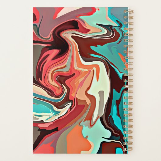 Schokoladenmarmor Planer (Rückseite)