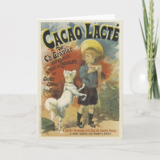 Schokoladenmilch Karte (Vorderseite)