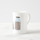 Schokoladenmilch Porzellantasse (Vorderseite Rechts)