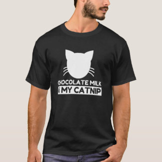 Schokoladenmilchliebhaber Lustige Süße Katzengesch T-Shirt