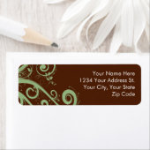 Schokoladenminze-Rücksendeadressen-Aufkleber (Insitu)