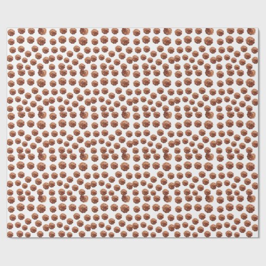 Schokoladenmuster Geschenkpapier (Flach)