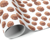 Schokoladenmuster Geschenkpapier (Rolleneckpunkt)