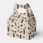 Schokoladenmuster Geschenkschachtel (Rückseite)