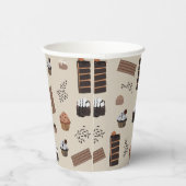 Schokoladenmuster Pappbecher (Rechts)