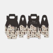 Schokoladenmuster-Party Geschenkschachtel (Ungefaltet)