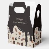 Schokoladenmuster-Party Geschenkschachtel (Geöffnet)