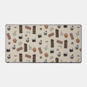 Schokoladenmuster Schreibtischunterlage (Vorderseite)