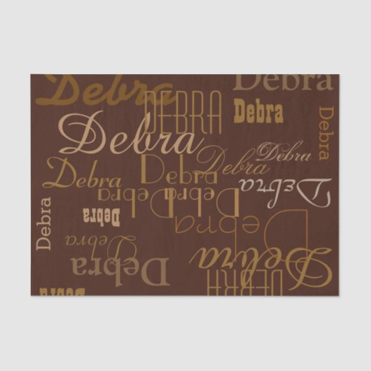 Schokoladenmuster Seidenpapier (Vorderseite)