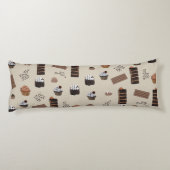 Schokoladenmuster Seitenschläferkissen (Rückseite)