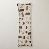 Schokoladenmuster Seitenschläferkissen (Rückseite (Vertikal))