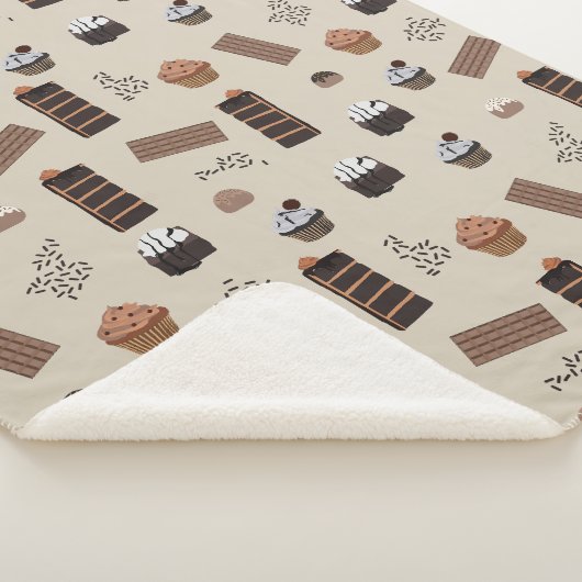 Schokoladenmuster Sherpadecke (3/4)