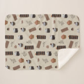 Schokoladenmuster Sherpadecke (Vorderseite (Horizontal))