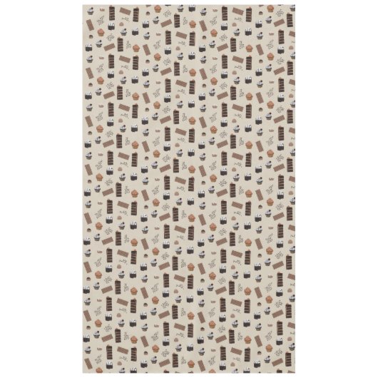 Schokoladenmuster Tischdecke (Vorderseite)