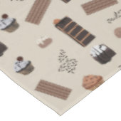 Schokoladenmuster Tischdecke (Schrägansicht)