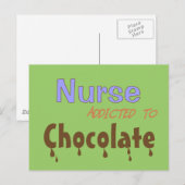 Schokoladennahrung Postkarte (Vorne/Hinten)