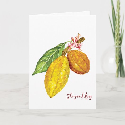 Schokoladenobst Karte (Vorderseite)