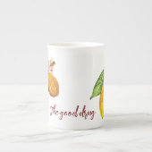 Schokoladenobst Porzellantasse (Vorderseite)