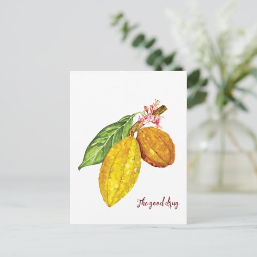 Schokoladenobst Postkarte (Stehend Vorderseite)