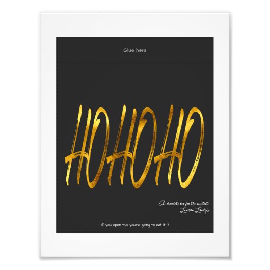 Schokoladenpacker Fotodruck (Vorne)