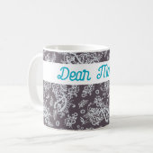 Schokoladenpaisley Kaffeetasse (Vorderseite Links)